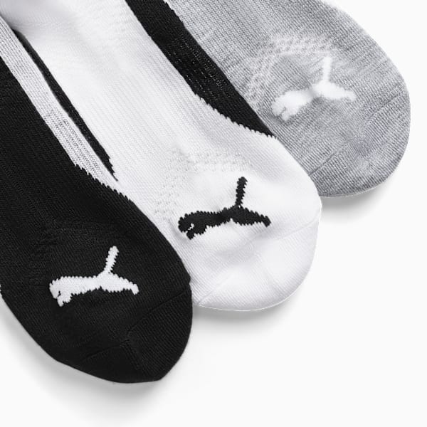 Chaussettes basses mi-tissu bouclette Femme (6 paires), BLACK COMBO, extralarge